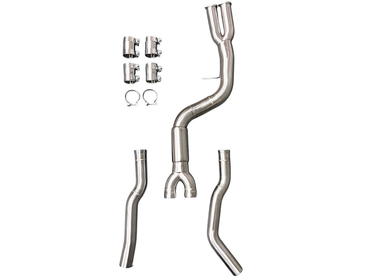 MAD BMW F87 M2C S55 Single Midpipe Resonated W/ Brace