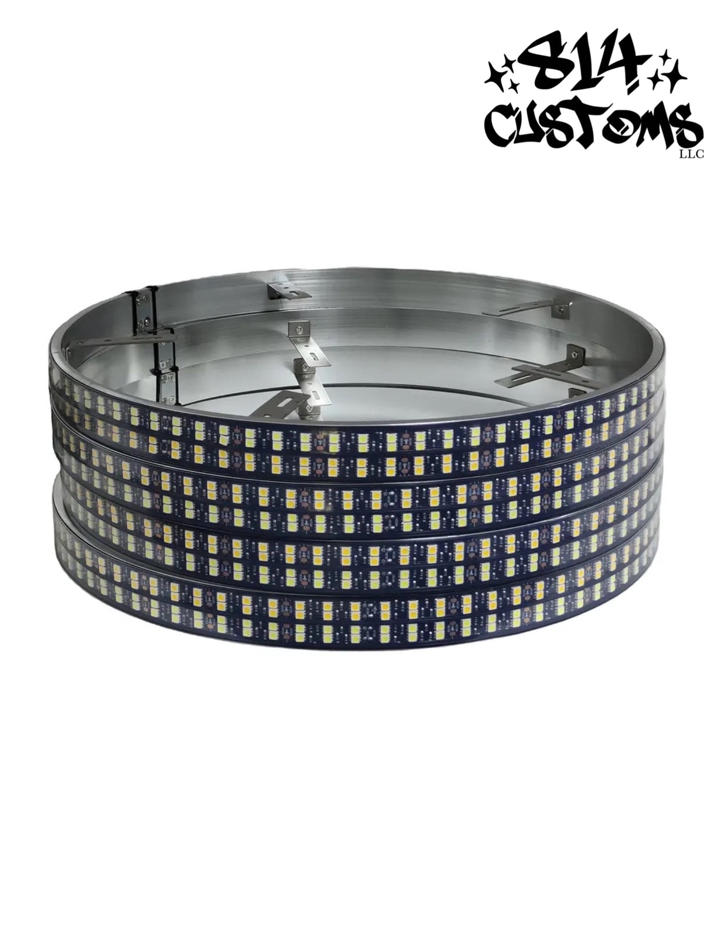 Pure White Quad Row Wheel Lights