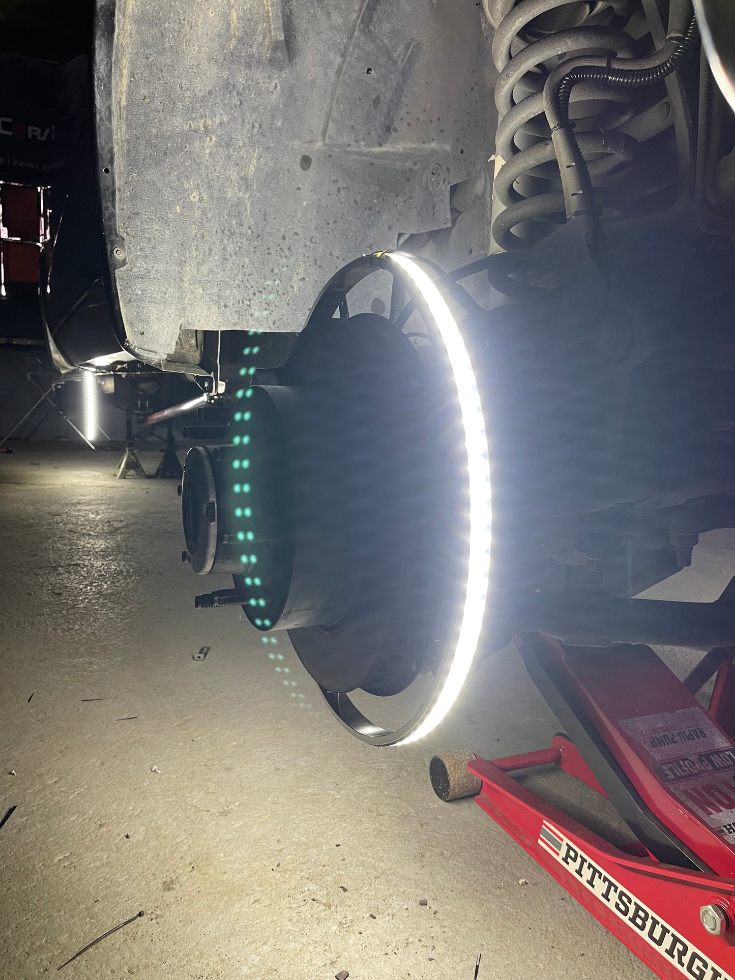 Pure White Double Row Wheel Lights