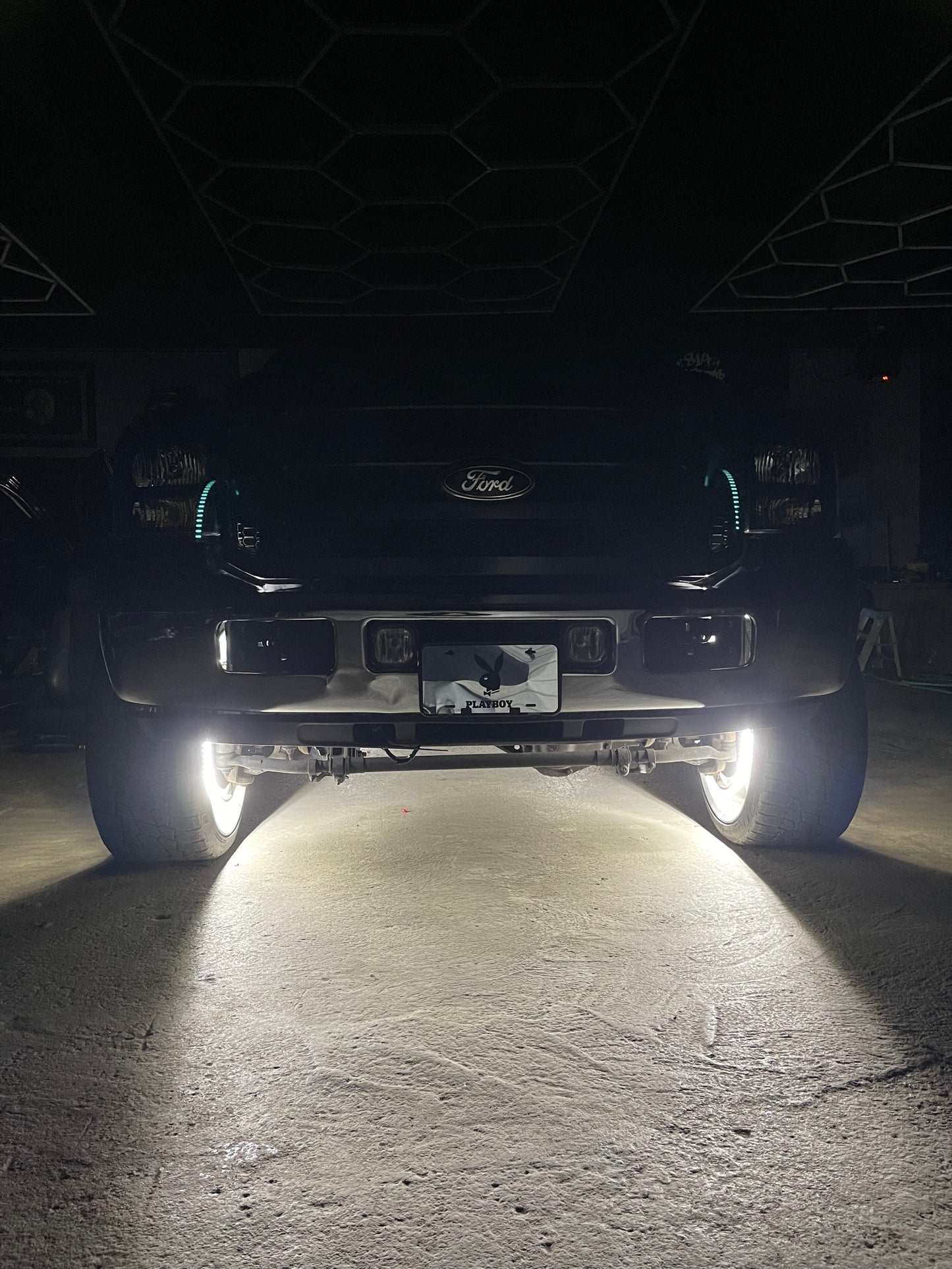 Pure White Double Row Wheel Lights