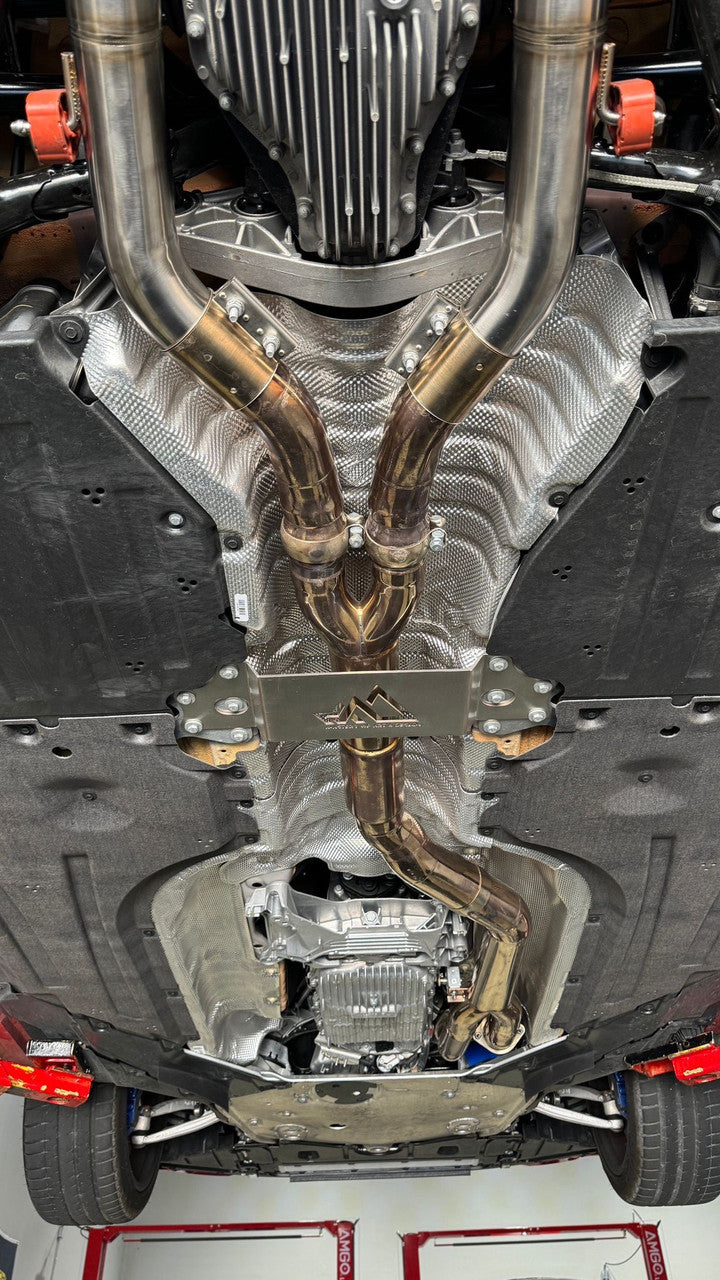 MAD BMW G87 M2 S58 Resonated Single Midpipe (Brace Included)