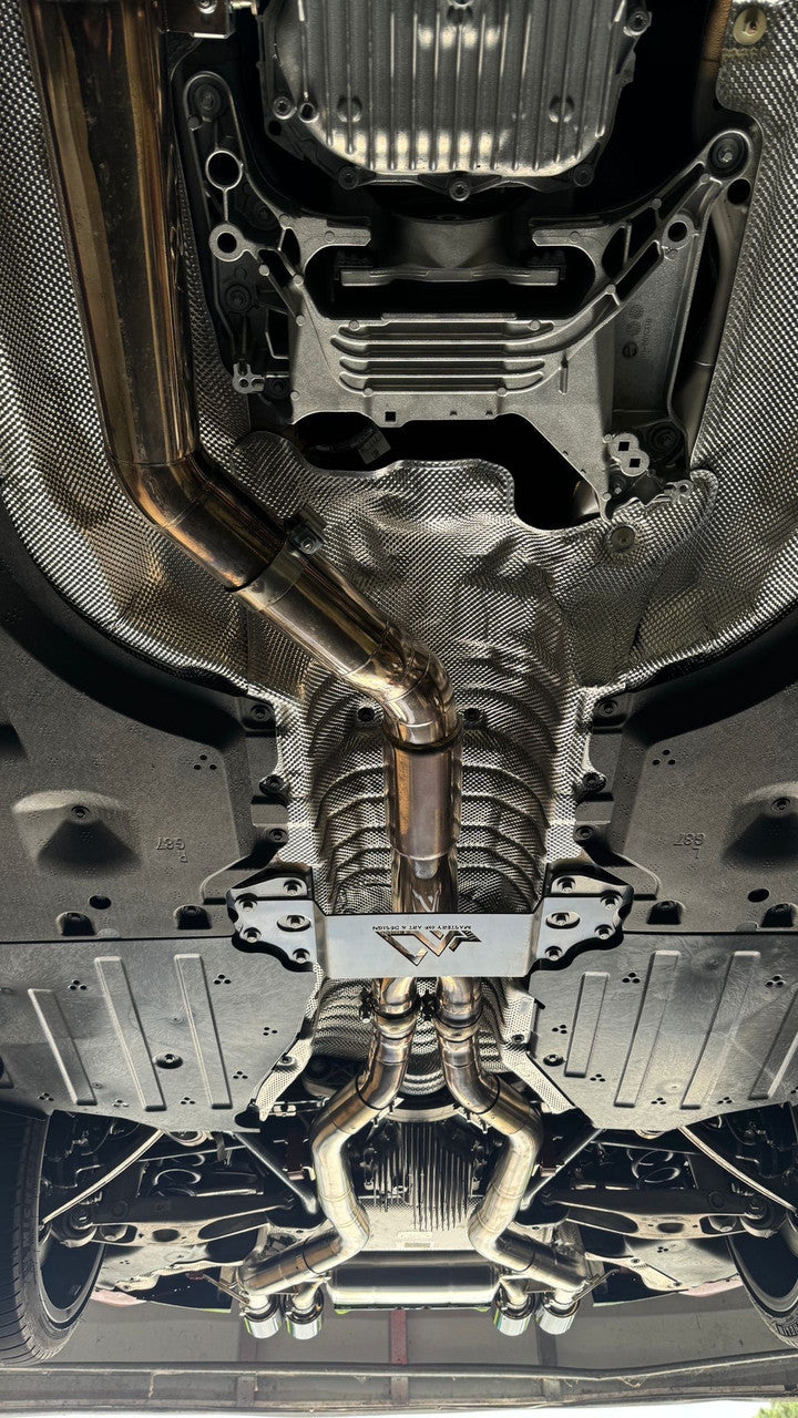 MAD BMW G87 M2 S58 Resonated Single Midpipe (Brace Included)