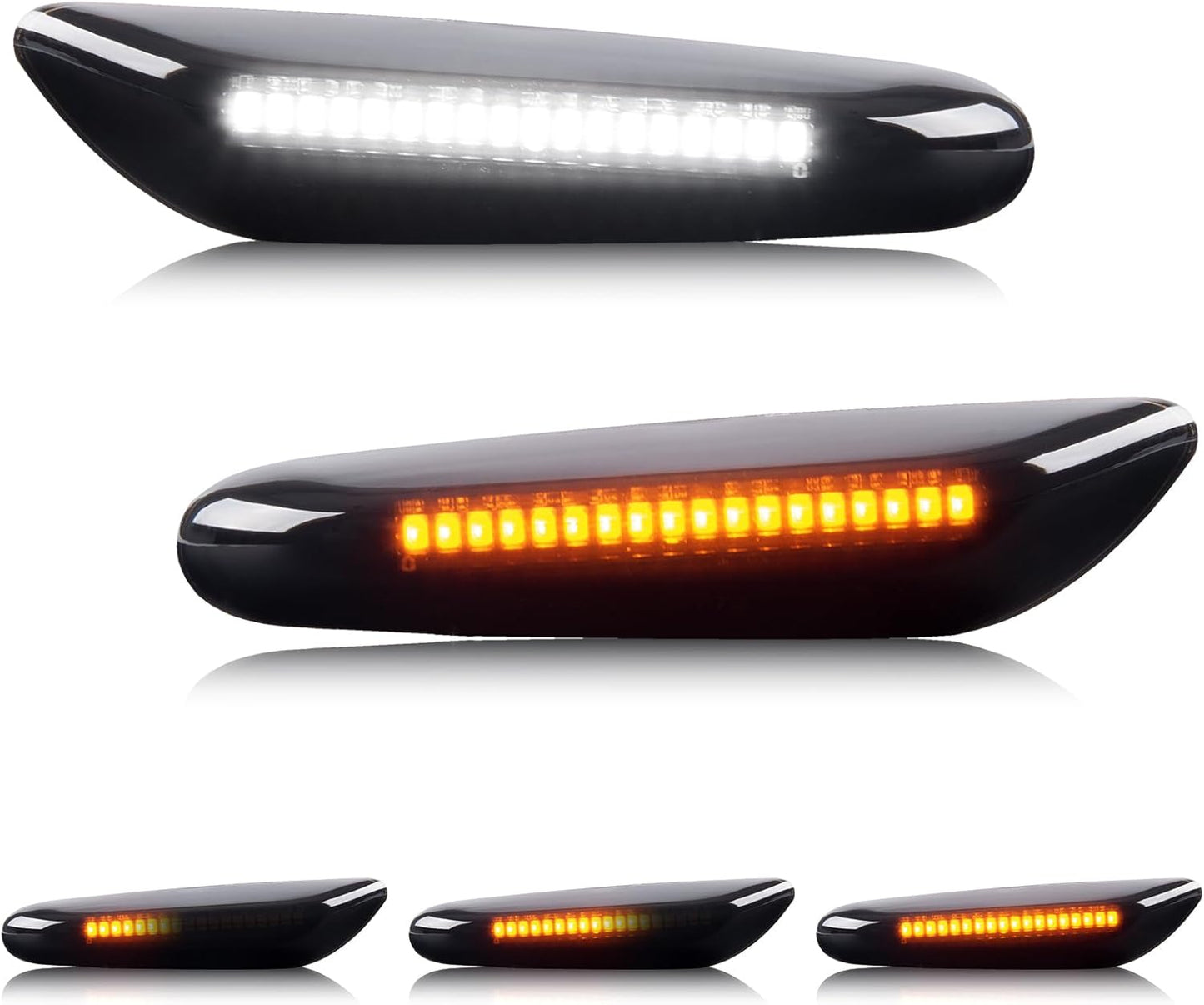 Switchback Sequential Amber & White LED Side Marker Lights Turn Signal