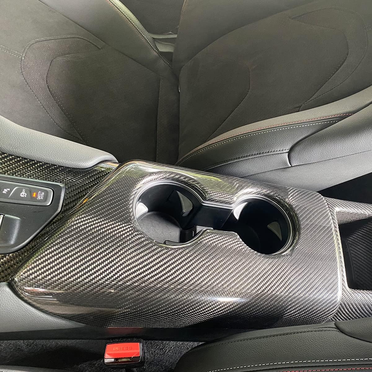 Carbon Armrest/Cup Holder Cover