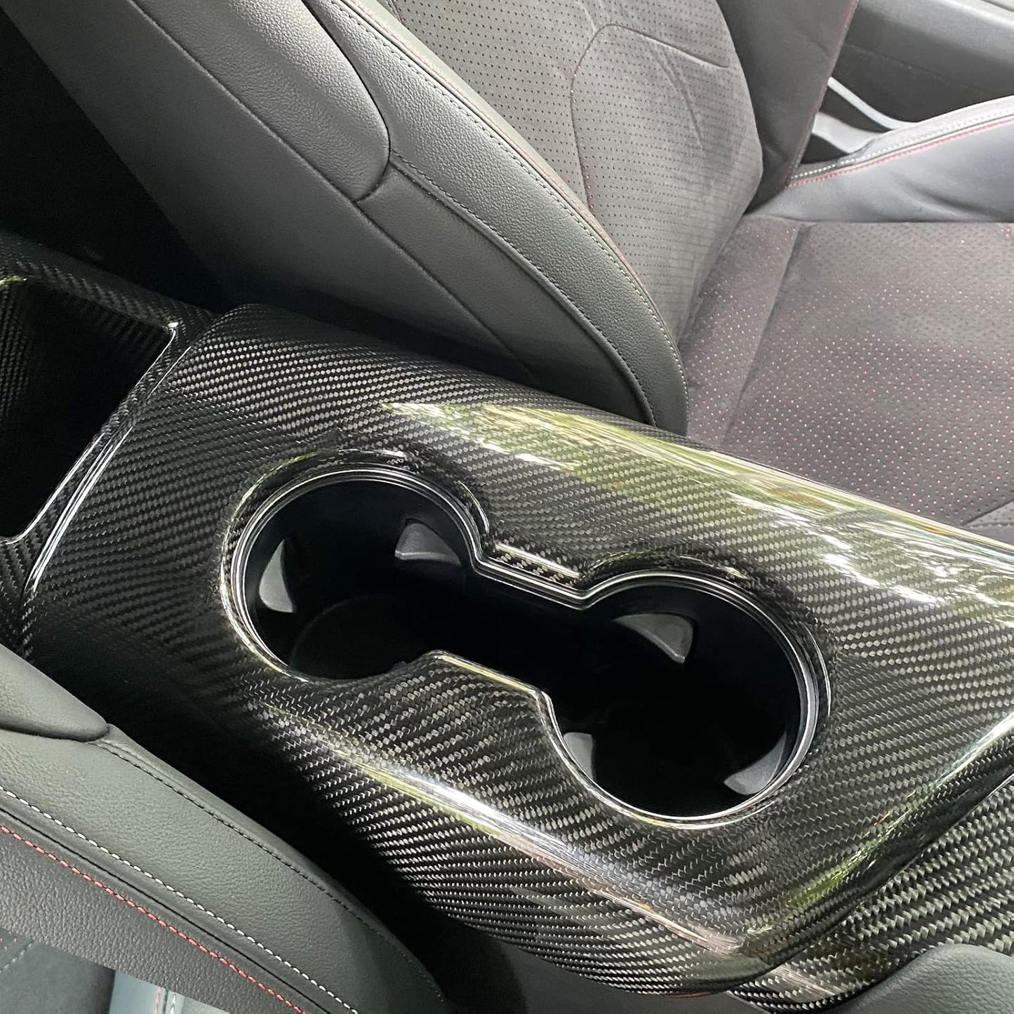 Carbon Armrest/Cup Holder Cover