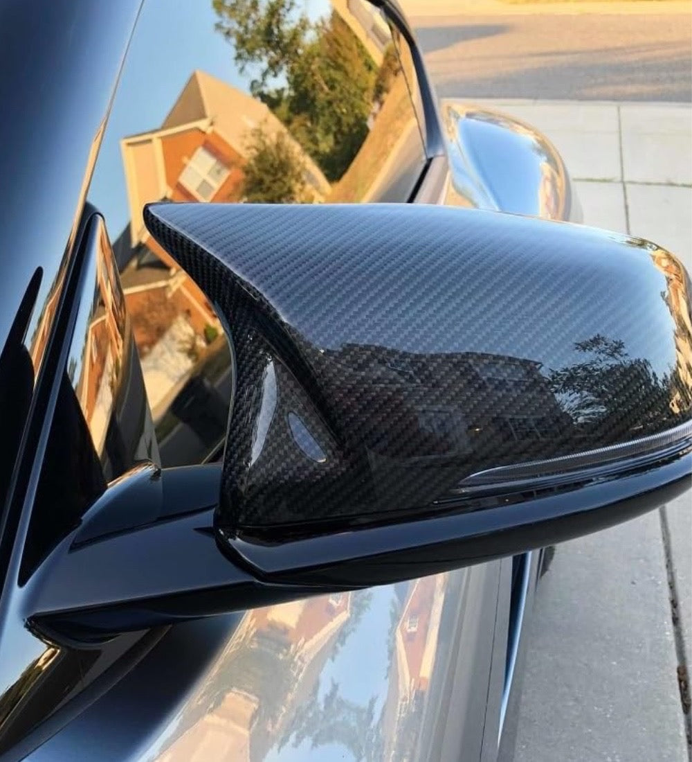 M Style Carbon Fiber Mirror Caps - Toyota A90 Supra