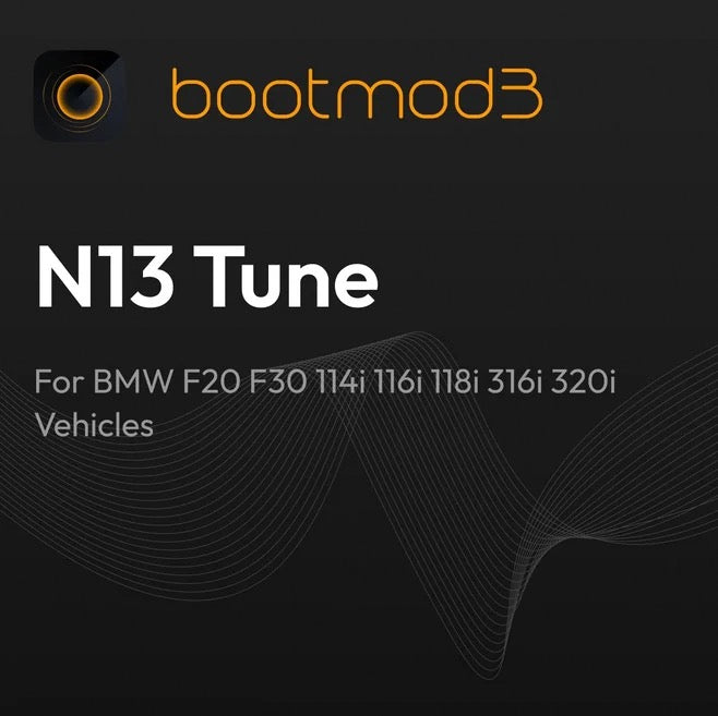 bootmod3 N13 Tune - For BMW F20 F30 114i 116i 118i 316i 320i Vehicles