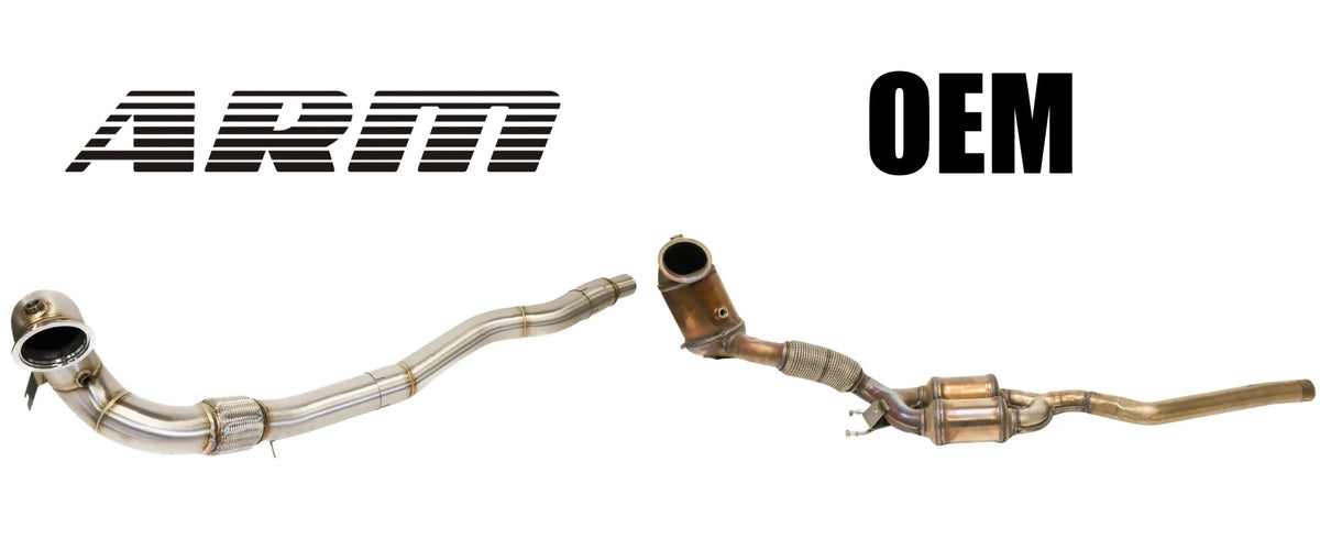 MK8 GOLF R 4" DOWNPIPE
