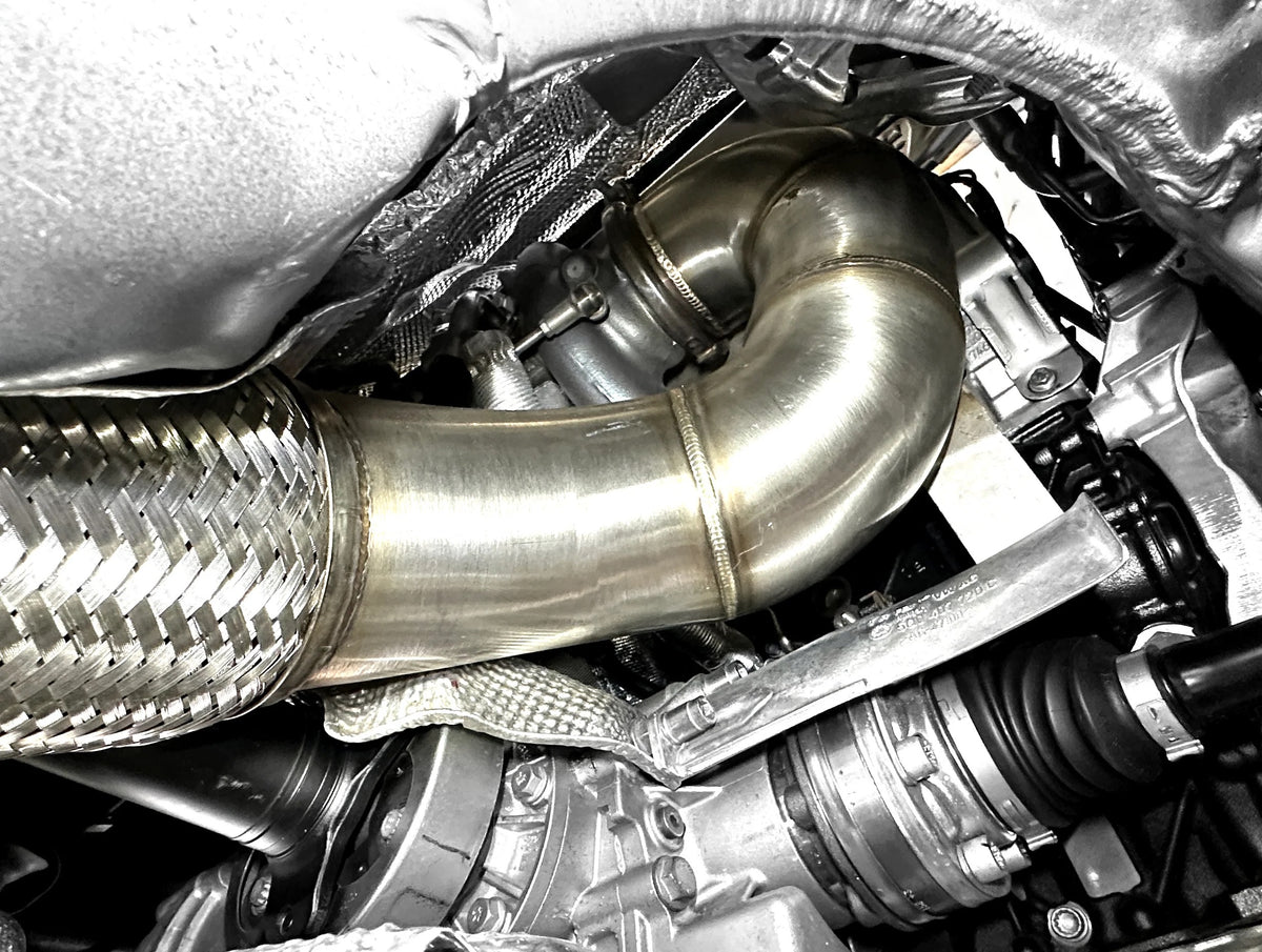 MK8 GOLF R 4" DOWNPIPE