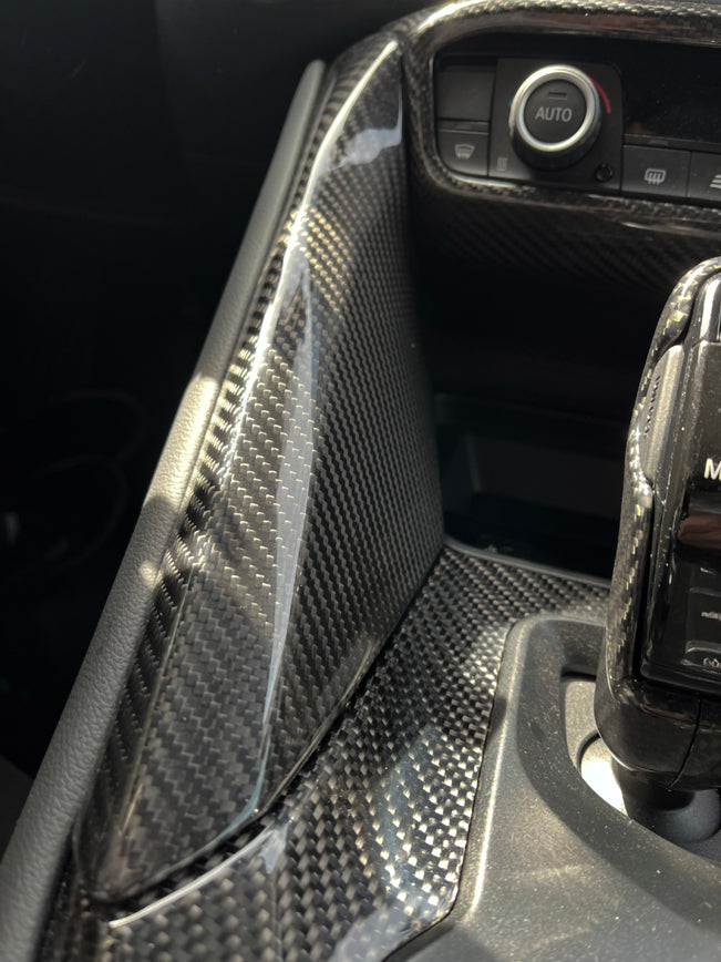 Carbon Fiber Side Console Cover - Toyota A90 Supra