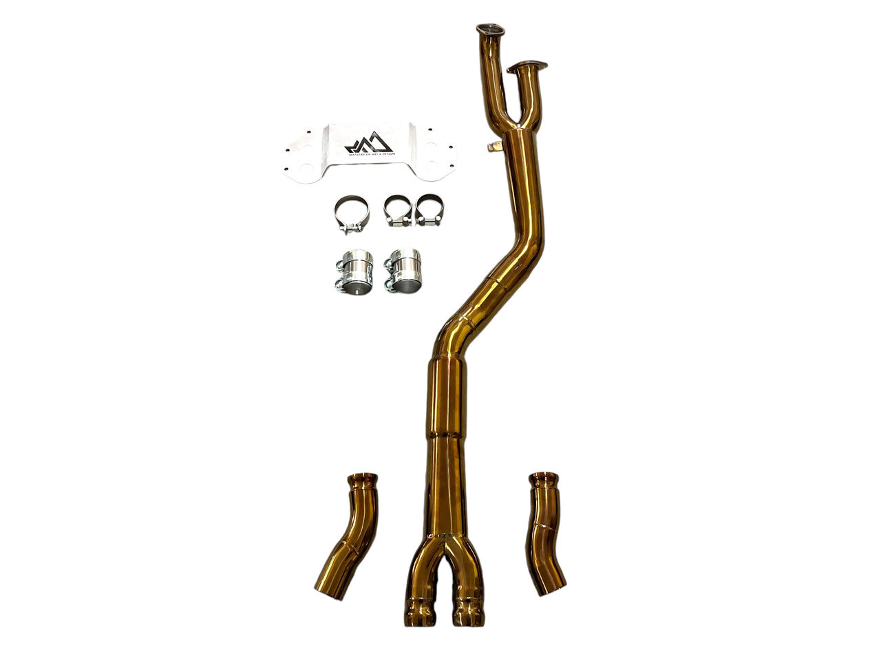 MAD BMW M3 M4 S58 G80 G82 Resonated Single Midpipe Titanium