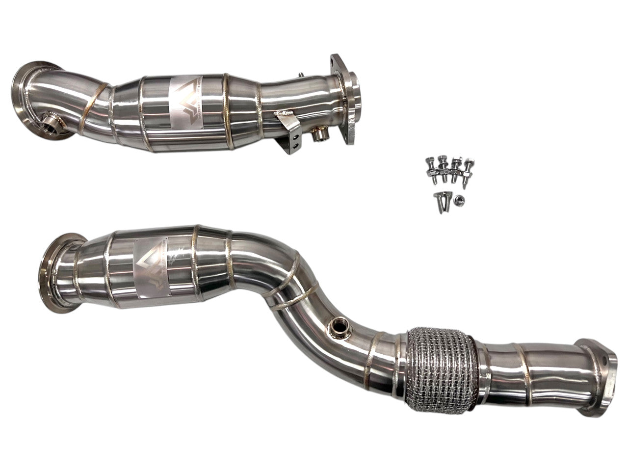 MAD BMW S58 Catted Downpipes M2 M3 M4 G87 G80 G82 G83 W/ Flex Section
