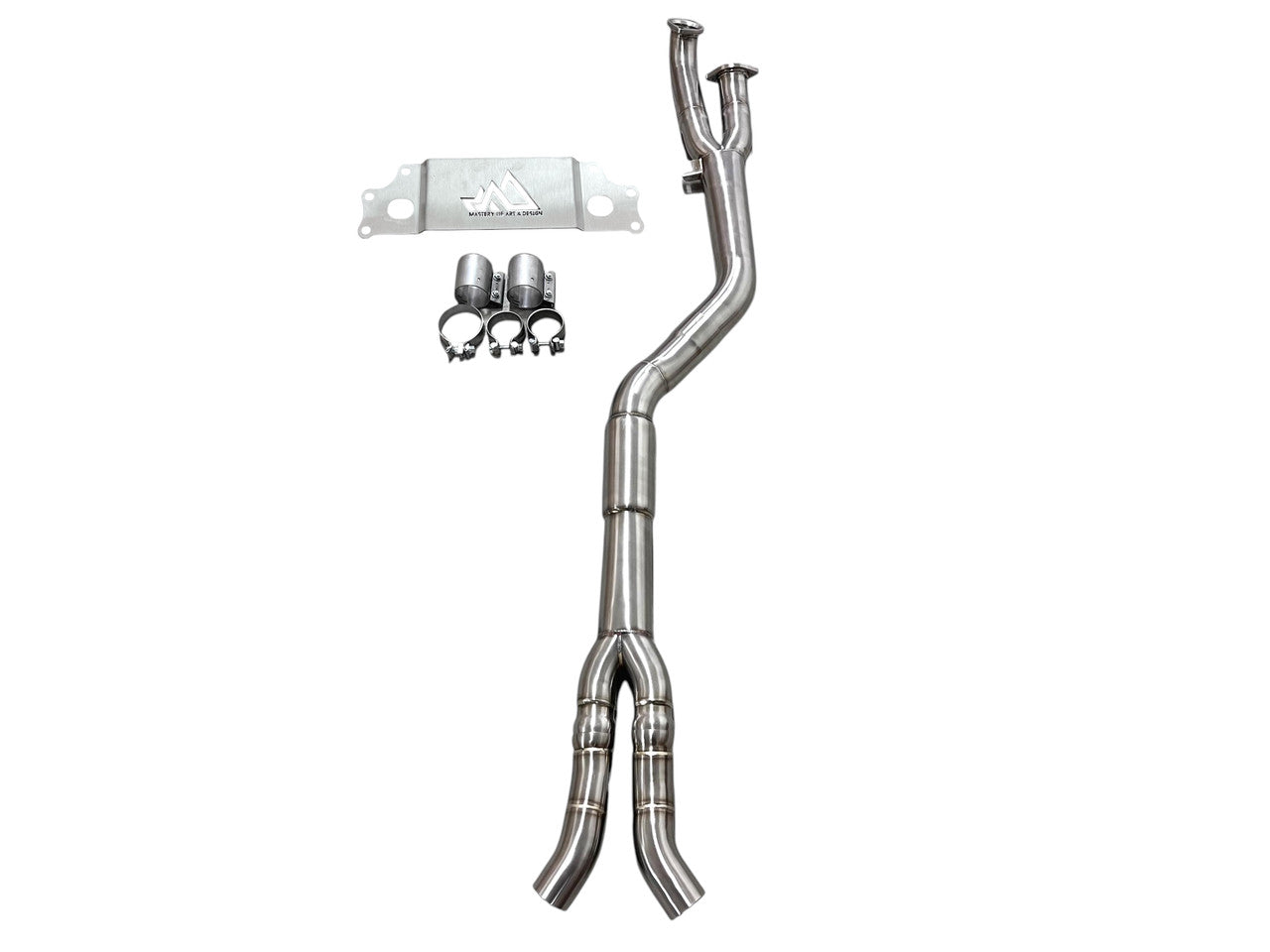 MAD BMW G87 M2 S58 Resonated Single Midpipe (Brace Included)