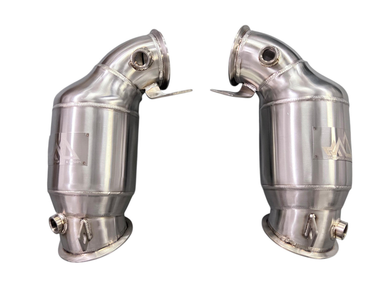 MAD BMW F9x M5 M8 Catted Downpipes W/ No CEL Guarantee