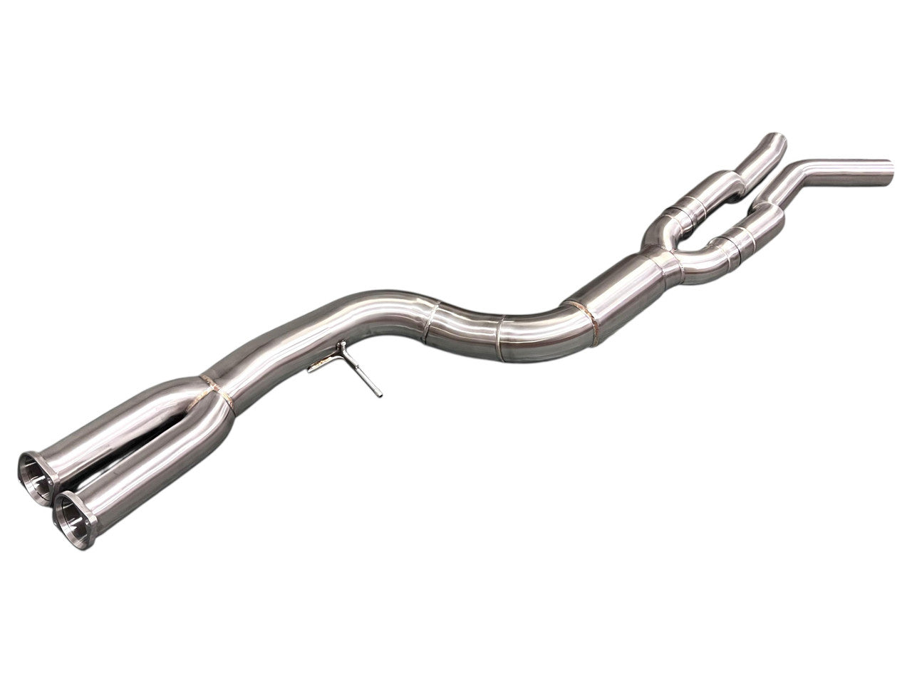 MAD BMW F87 M2C S55 Single Midpipe Resonated W/ Brace