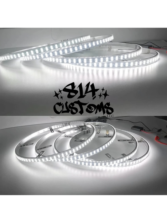 Pure White Double Row Wheel Lights